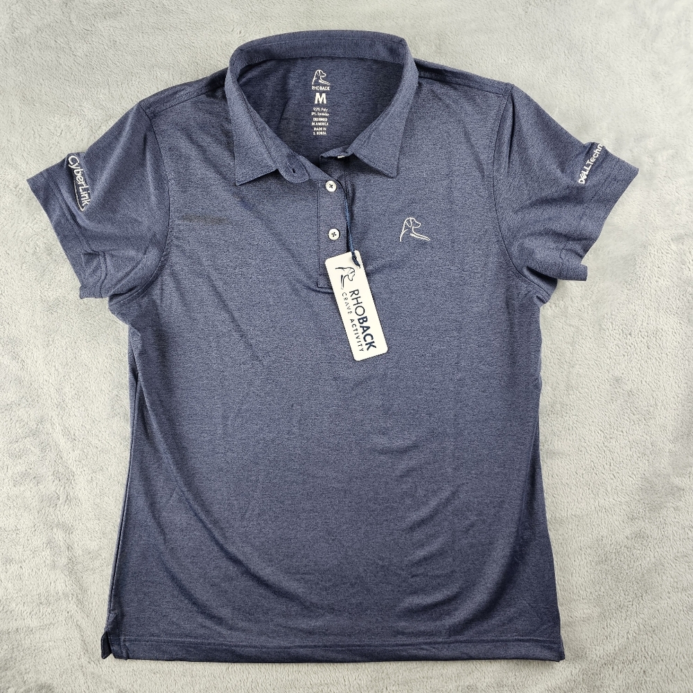 NWT Rhoback Women's Golf Performance Polo The Annapolis Size Medium - Picture 1 of 14